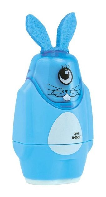 Serve Tavşan Silgili Manuel Plastik Kalemtıraş Beyaz