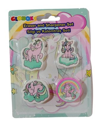 Globox Manuel Plastik Kalemtıraş + Silgi