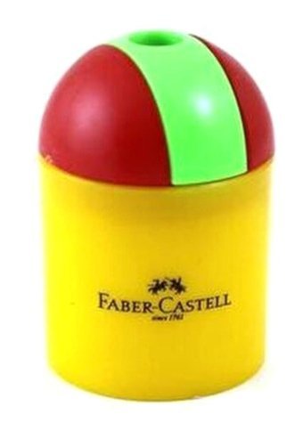 Faber-Castell Silindir Manuel Plastik Kalemtıraş Mavi