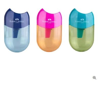 Faber-Castell Mini Apple Trend Manuel Plastik Kalemtıraş 3 Adet