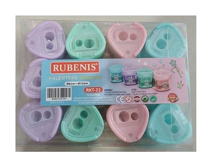 Rubenis Manuel Plastik Kalemtıraş Lacivert 12 Adet