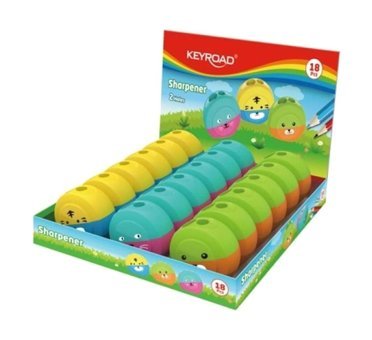 Keyroad KR-971839 Manuel Plastik Kalemtıraş Sarı 18 Adet