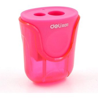 Deli R-01100 Manuel Plastik Kalemtıraş Kırmızı