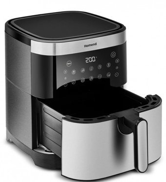Homend Airfryday 2512H XXXL Airfryer 9 lt Yağsız Sıcak Hava Fritözü Inox