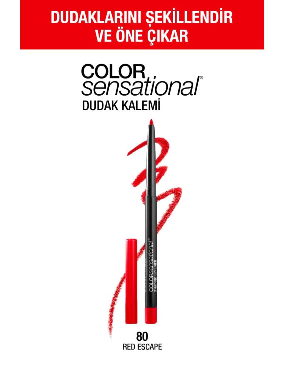 Maybelline New York Color Sensational No:80 İnce Mat Dudak Kalemi Kırmızı