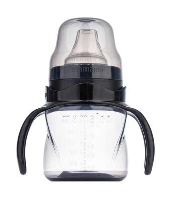 Mamajoo Akıtmaz Kulplu 6 Ay+ 160 ml Alıştırma Bardağı Siyah