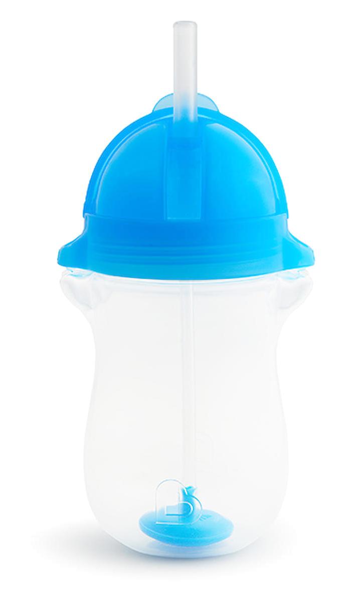 Munchkin Pipetli Akıtmaz Kulpsuz 12 Ay+ 296 ml Alıştırma Bardağı Mavi