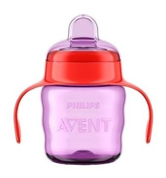 Philips Avent Eğitici Pipetli Akıtmaz Kulplu 6 Ay+ 200 ml Alıştırma Bardağı Pembe