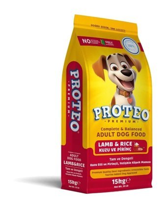 Proteo Kuzu Etli Tüm Irklar Yetişkin Köpek Maması 15 kg