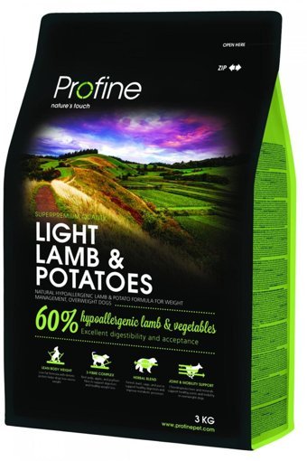 Profine Light Kuzu Etli Tüm Irklar Yetişkin Köpek Maması 3 kg