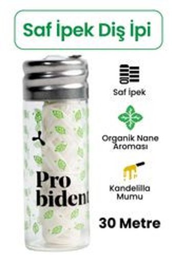Probident Nane Aromalı Mumlu 30 m Diş İpi
