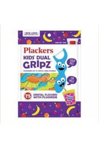 Plackers Kid's Dual Aromasız 75 Adet Diş İpi