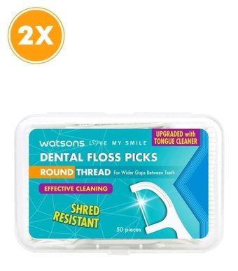 Watsons Dental Nane Aromalı Kürdanlı 50x2 Adet Diş İpi