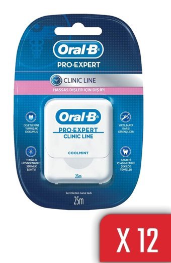Oral-B Pro Expert Clinic Line Nane Aromalı 12 m 12 Adet Diş İpi