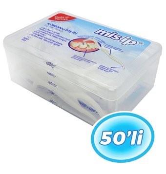 Mis İp Aromasız Kürdanlı 50 Adet Diş İpi