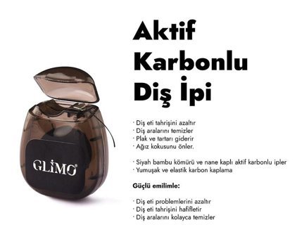 Glimo Aromasız Mumlu 25 m Diş İpi