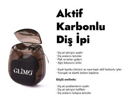 Glimo Aromasız Mumlu 25 m Diş İpi