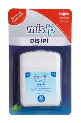 Mis İp Nane Aromalı Mumlu 50 m Diş İpi