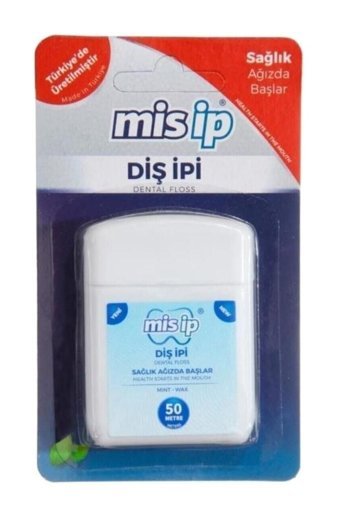 Mis İp Nane Aromalı Mumlu 50 m Diş İpi