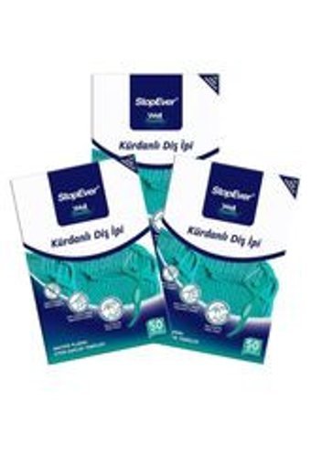 Stopever Well Tooth Nane Aromalı Kürdanlı Mumlu 3x50 Adet Diş İpi