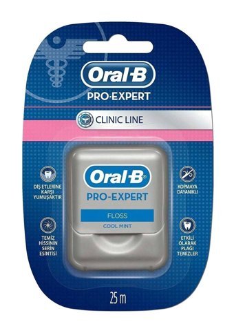 Oral-B Pro Expert Clinic Line Nane Aromalı Mumlu 25 m Diş İpi