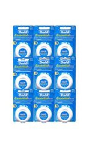 Oral-B Essential Aromasız Mumlu 50 m 9 Adet Diş İpi