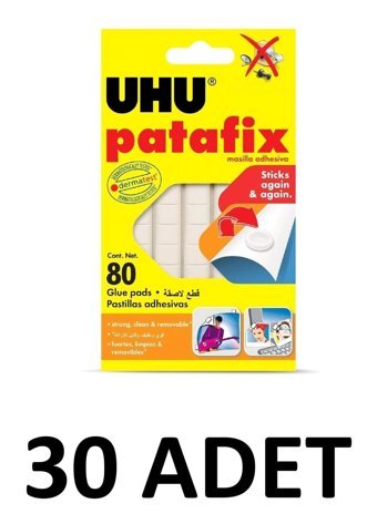 Uhu Patafix Kokusuz 10 gr 30'lu Hamur Hızlı Yapıştırıcı