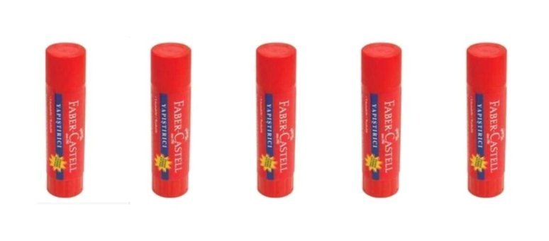 Faber Castell Kokusuz 10 gr 5'li Jel Hızlı Yapıştırıcı
