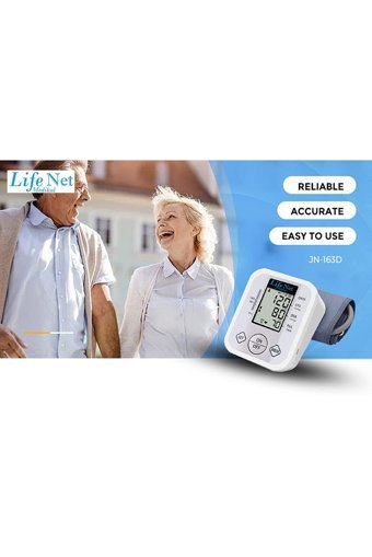 Life Net Jn-163D 2 Kullanıcı 198 Ölçüm Hafızalı Konuşan Dijital Koldan Tam Otomatik Tansiyon Aleti