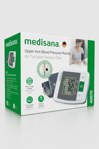 Medisana 48670 2 Kullanıcı 180 Ölçüm Hafızalı Dijital Koldan Tam Otomatik Tansiyon Aleti