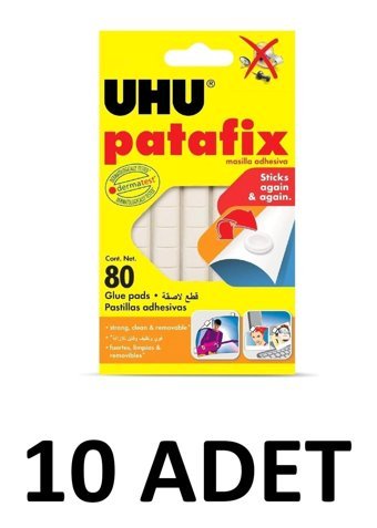 Uhu Patafix Kokusuz 50 gr 10'lu Hamur Hızlı Yapıştırıcı