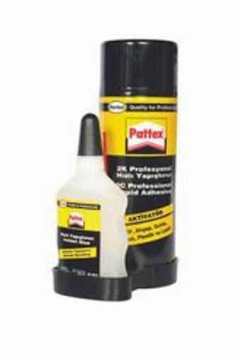 Pattex 2K Kokusuz 200 ml+50 ml Tekli Sıvı-Sprey Hızlı Yapıştırıcı