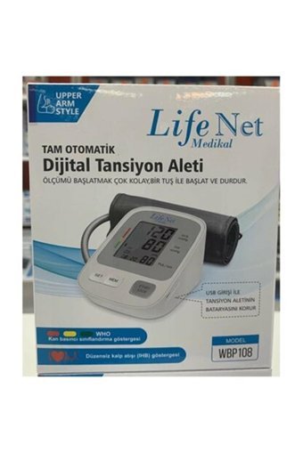 Life Net Wbp-108 2 Kullanıcı 180 Ölçüm Hafızalı Konuşan Dijital Koldan Tam Otomatik Tansiyon Aleti