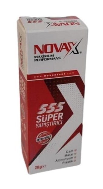 Novax 555 Kokusuz 20 ml Tekli Jel Hızlı Yapıştırıcı