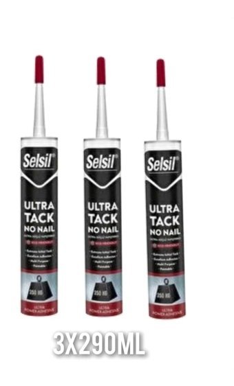 Selsil Ultra Tack No Nail Kokusuz 290 ml Tekli Jel Hızlı Yapıştırıcı