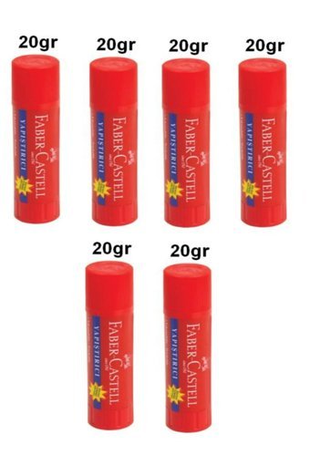 Faber Castell Kokusuz 20 gr 6'lı Jel Hızlı Yapıştırıcı