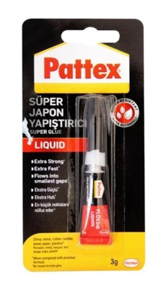 Pattex Kokusuz 3 gr Tekli Japon Süper Japon Yapıştırıcı Yapıştırıcı