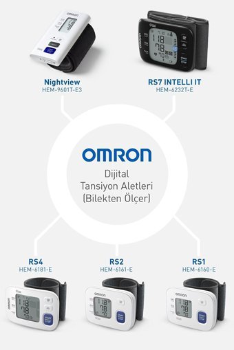 Omron Nightview 1 Kullanıcı 350 Ölçüm Hafızalı Dijital Bilekten Tam Otomatik Tansiyon Aleti