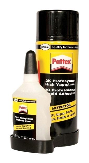 Pattex Kokusuz 100 ml+17 ml Tekli Sıvı-Sprey Hızlı Yapıştırıcı