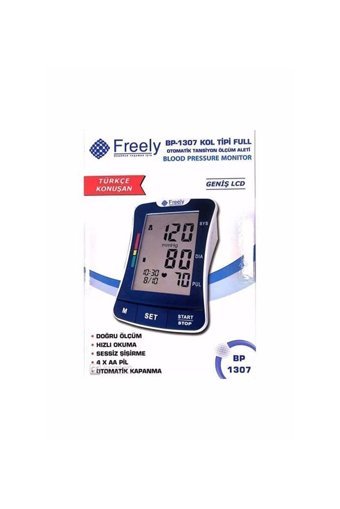 Freely Bp-1307 2 Kullanıcı 120 Ölçüm Hafızalı Konuşan Dijital Koldan Tam Otomatik Tansiyon Aleti