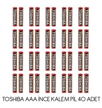 Toshiba R03KG 1.5 V AAA / İnce Kalem Pil 40'lı
