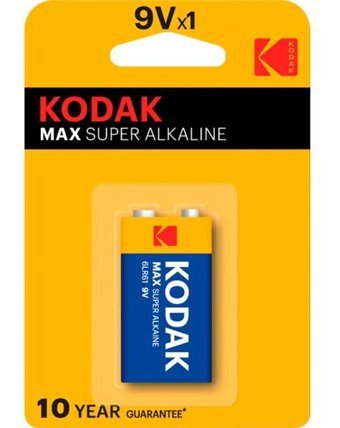 Kodak Max LR61 9 V 5700 mAh Alkalin Kare Pil