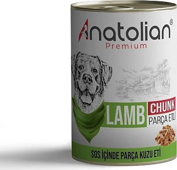 Anatolian Premium Kuzu Aromalı Parça Etli Yetişkin Köpek Maması 400 gr Tekli