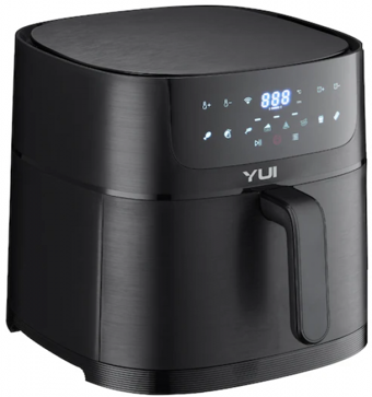 Yui M50 Maxifry XXL Airfryer 8 lt Tek Hazneli Izgara Yapan Led Ekranlı Yağsız Sıcak Hava Fritözü Siyah