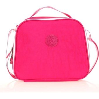 Kaukko K9003 Düz Termoslu Pembe Beslenme Çantası