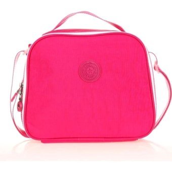 Kaukko K9003 Düz Termoslu Pembe Beslenme Çantası