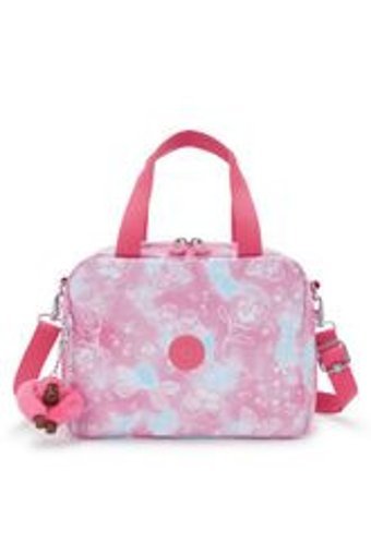Kipling Düz Termoslu Organik Pembe Beslenme Çantası