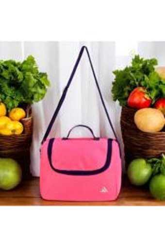 Shopiolog Düz Termoslu Pembe Beslenme Çantası