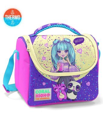 Yaygan Çanta 11735 Düz Termoslu Barbie Mor Beslenme Çantası