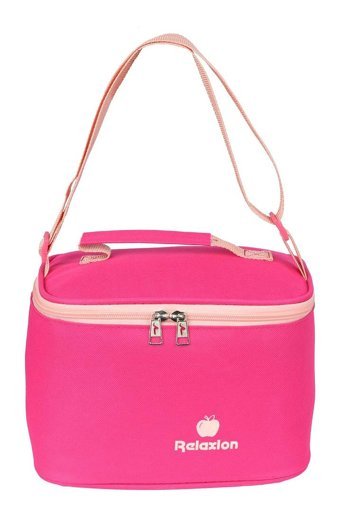 Fiyaka RLX-3324 Düz Termoslu Organik Pembe Beslenme Çantası